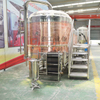 2000L Ресторан Используется красная медь КОММЕРЧЕСКИЙ 3 Сосуды Пиво пивоварни Brewing оборудование на продажу