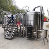 Оборудование для пивоваренного завода из нержавеющей стали 2000L, три сосуда с паровым подогревом и нижней мешалкой для Швеции