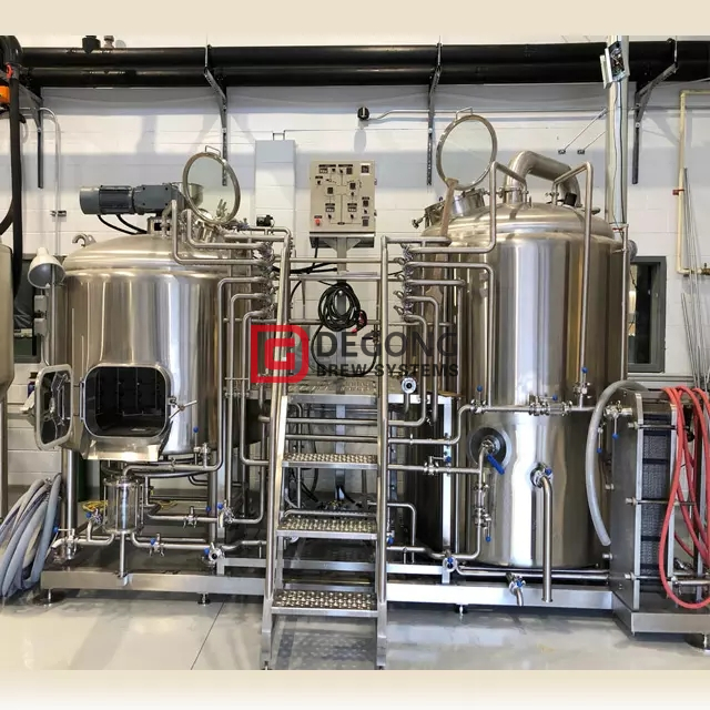 500L 2 пивоварня Vessles Brewhouse из нержавеющей стали Microbrewery Коммерческая линия по производству пива для продажи
