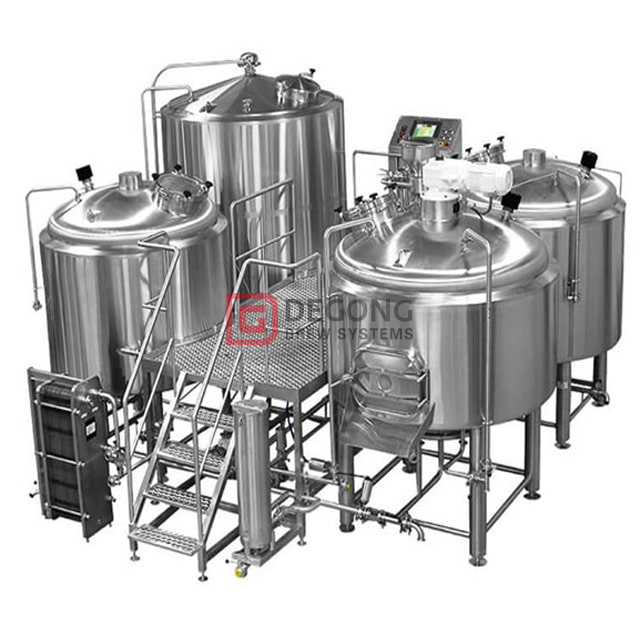 Коммерческое пивоваренное оборудование 10BBL / 20BBL Сертификация CE / TUV с двойными стенками для малых, средних и крупных пивоваренных заводов