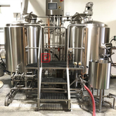 Промышленное автоматизированное пивоваренное оборудование для варки пива на 2 сосудах 1000л на продажу