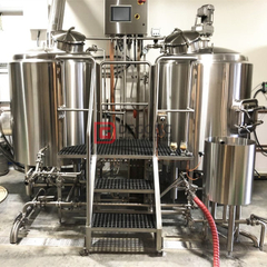 Промышленное автоматизированное пивоваренное оборудование для варки пива на 2 сосудах 1000л на продажу