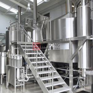 Коммерческое пивоваренное оборудование 10BBL / 20BBL Сертификация CE / TUV с двойными стенками для малых, средних и крупных пивоваренных заводов