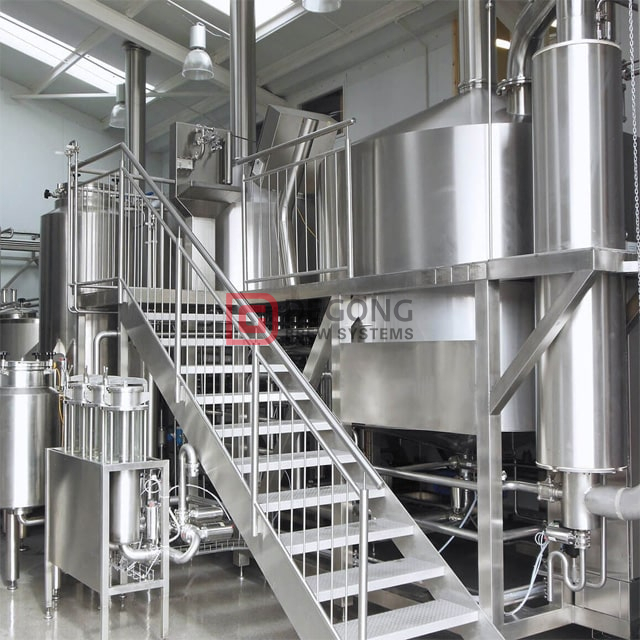 Коммерческое пивоваренное оборудование 10BBL / 20BBL Сертификация CE / TUV с двойными стенками для малых, средних и крупных пивоваренных заводов